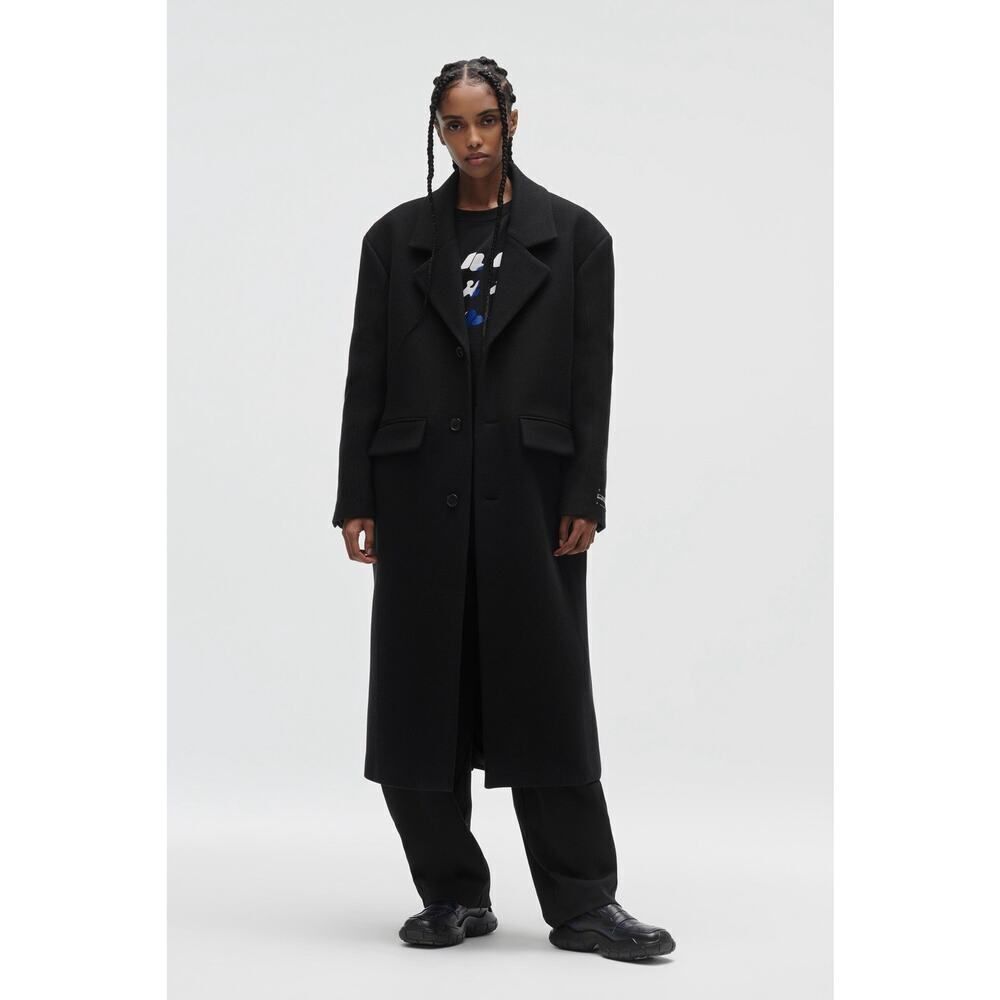 Zara x Ader Error Oversize Wool Blend Coat Black XS Unisex Rare Collab
